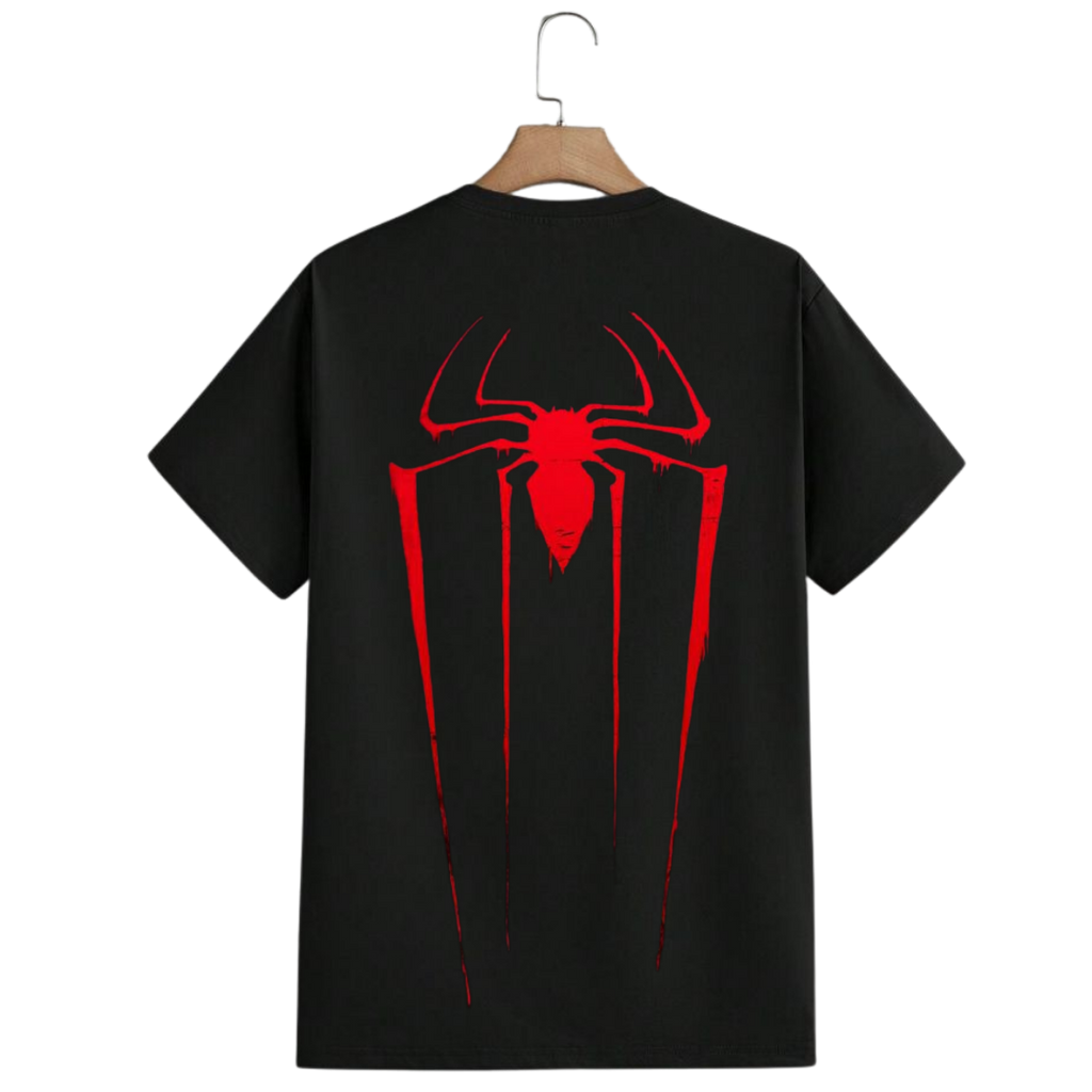 Spider Icon Graphic Oversized T-Shirt